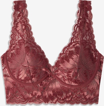 Gisela Bustier BH in Rot: Vorderseite