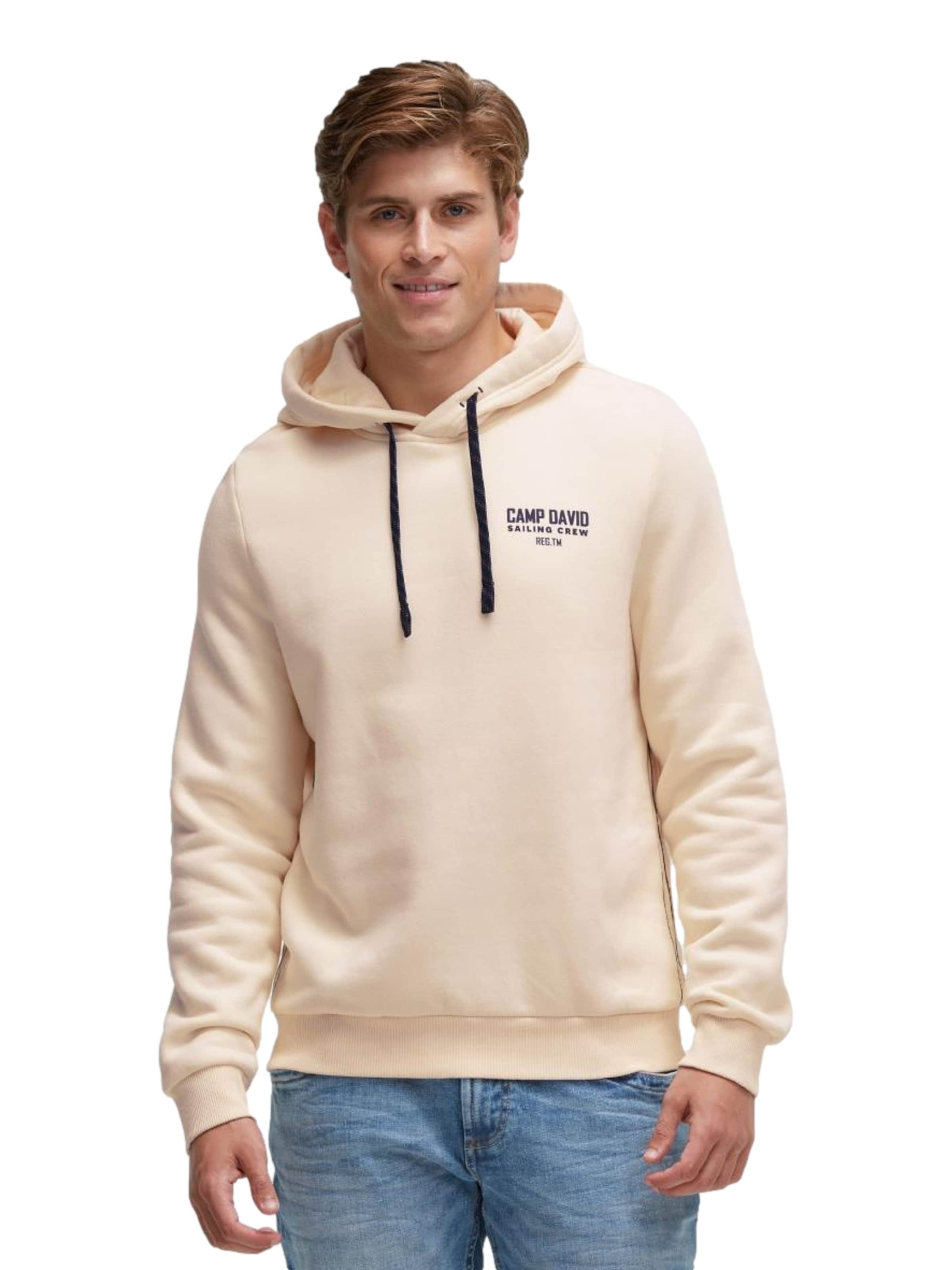 CAMP DAVIDSweater majica - bež boja: prednji dio