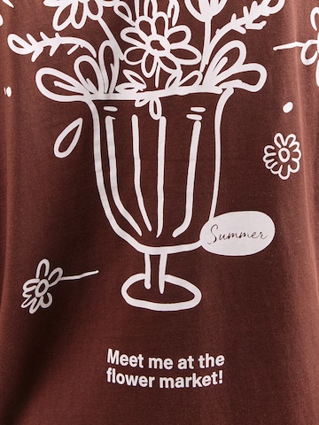 Sublevel T-shirt i brun