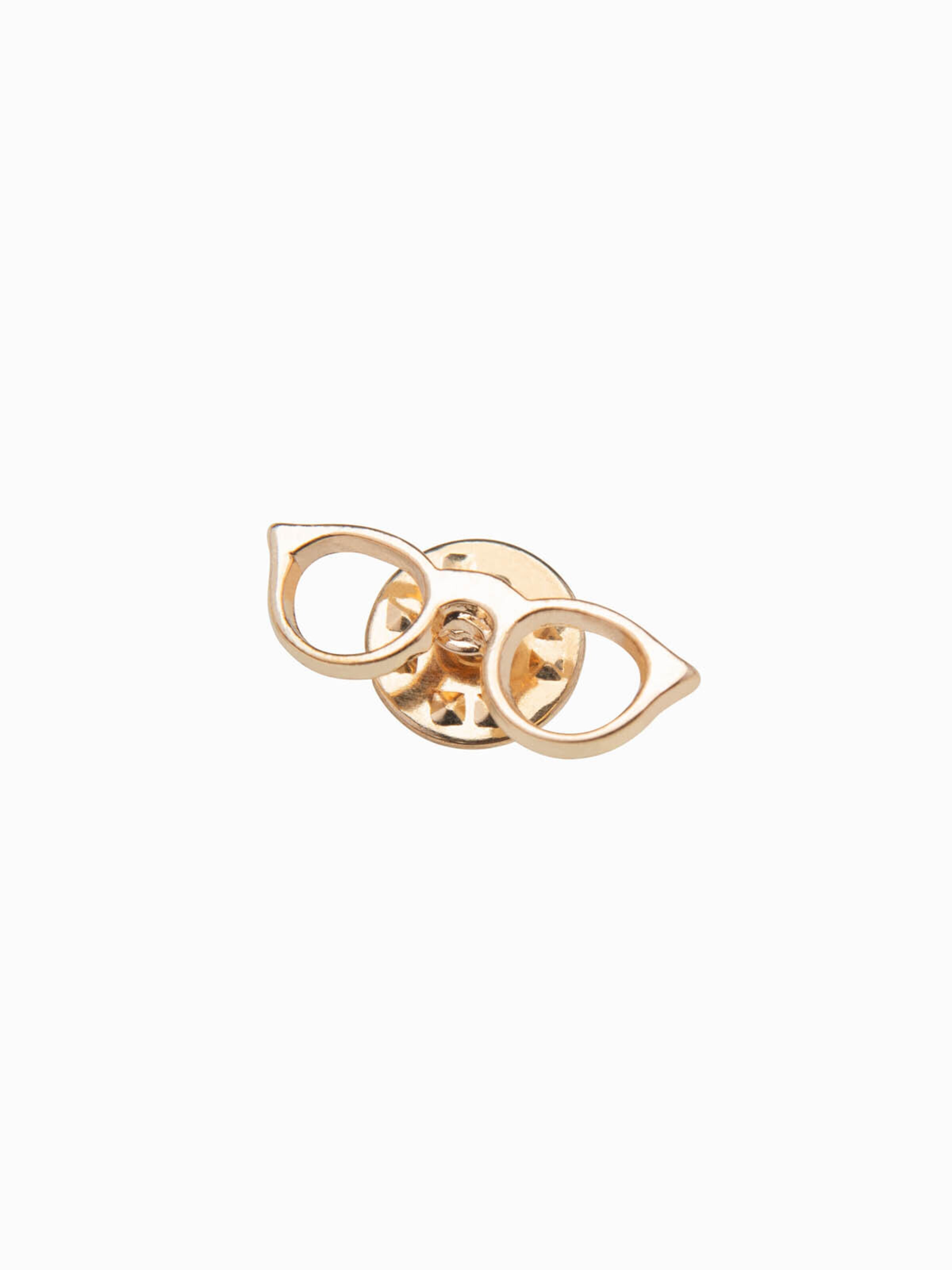 Ombre Broche in Goud: voorkant