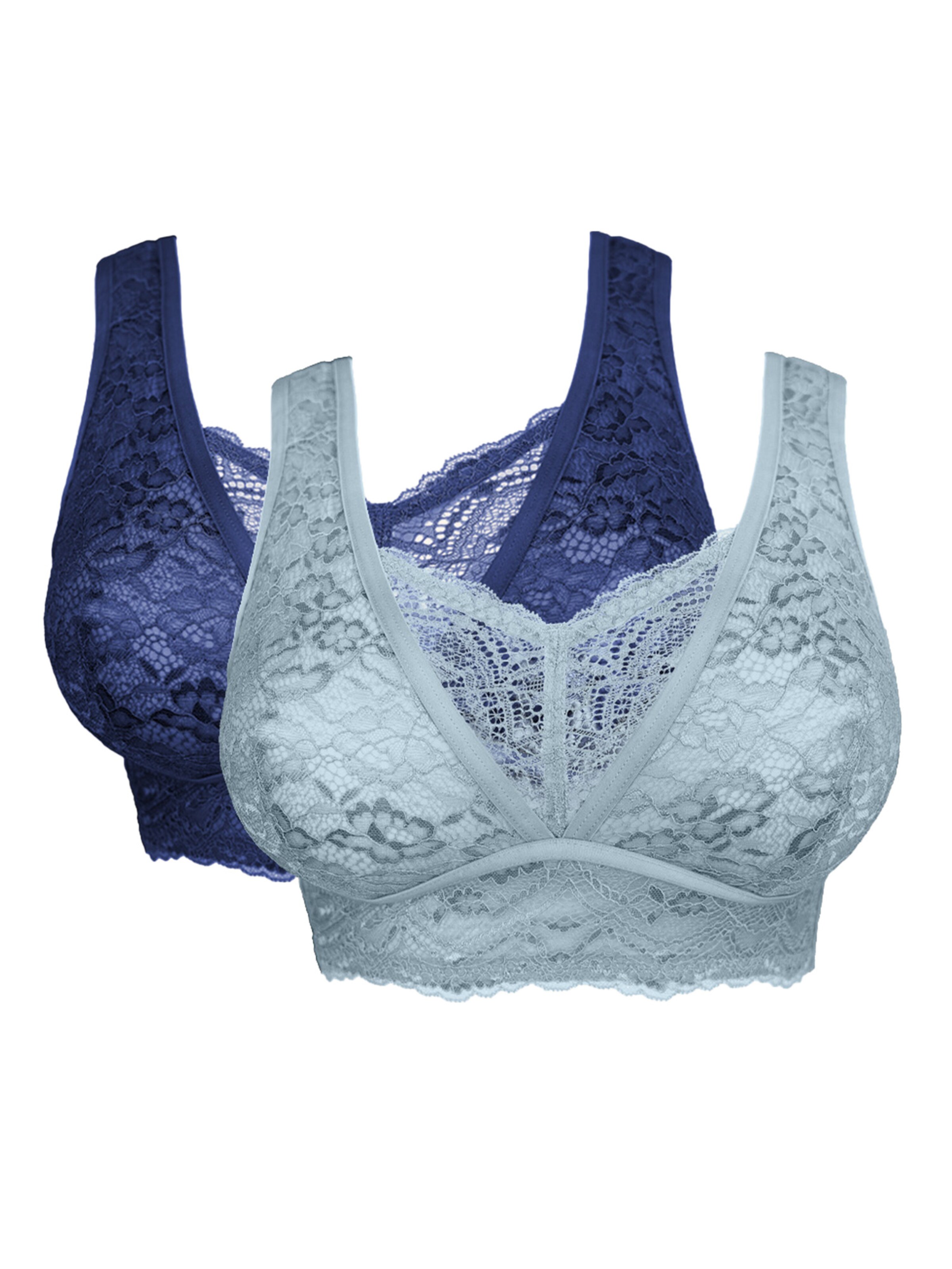 Bustino Reggiseno 'ELIANA' di SugarShape in blu: frontale