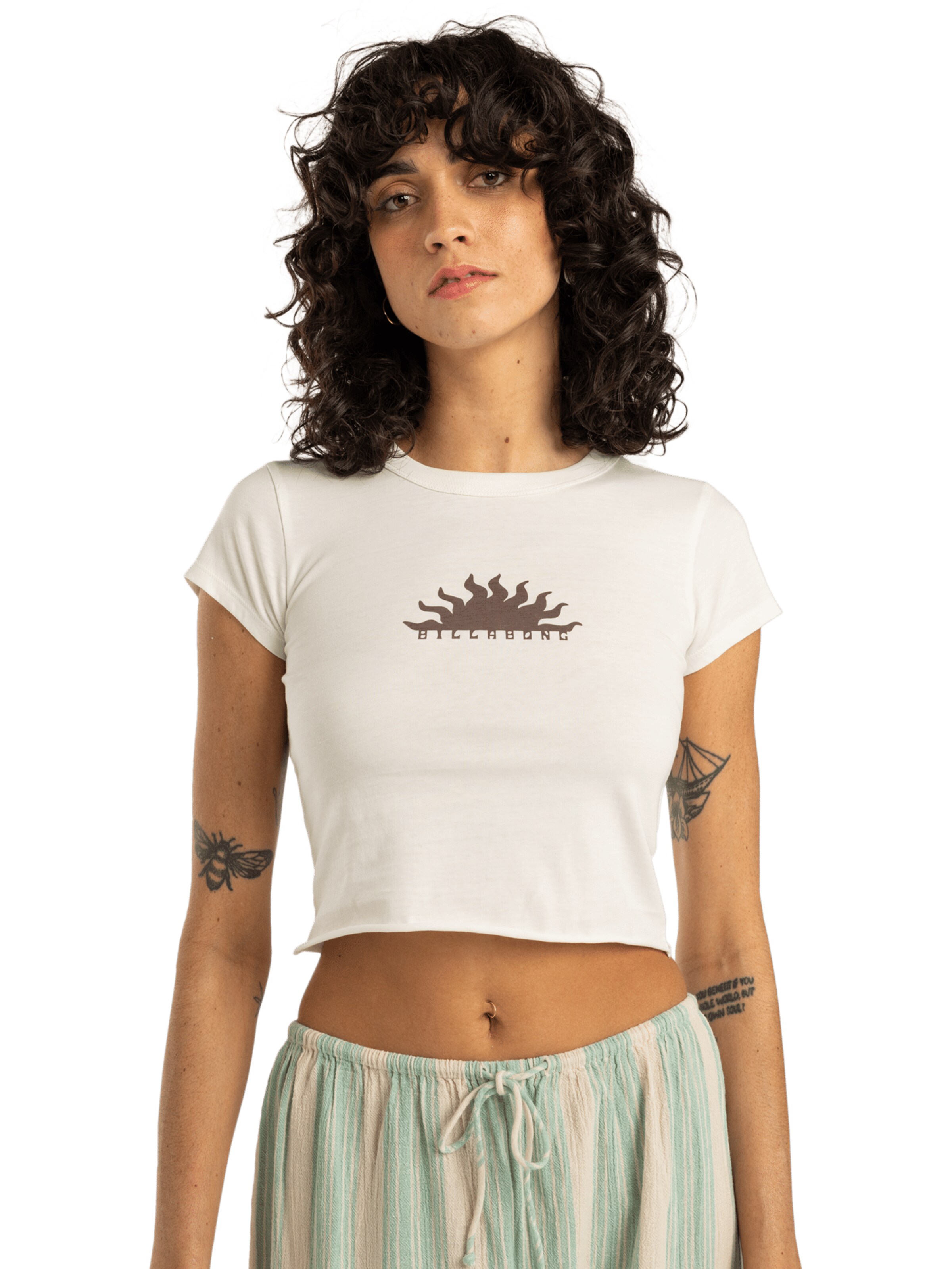 T-shirt 'Sweet Moment' BILLABONG en blanc : devant