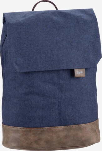 ZWEI Backpack 'Olli' in Blue: front