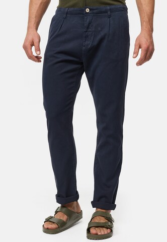 Regular Pantalon chino 'Ville' INDICODE JEANS en bleu : devant