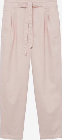 Regular Pantalon à pince MANGO en rose : devant