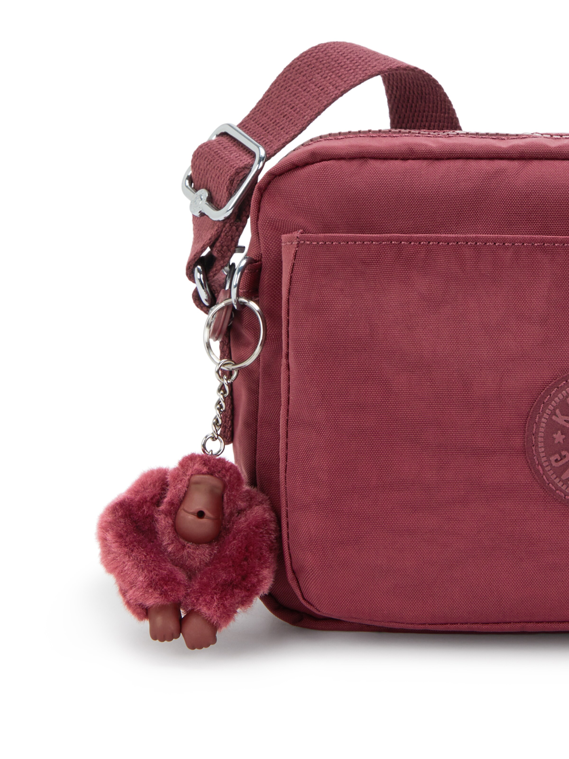 KIPLING - Mala de ombro 'Abanu M' em vermelho
