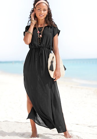 LASCANA Summer Dress in Black: front