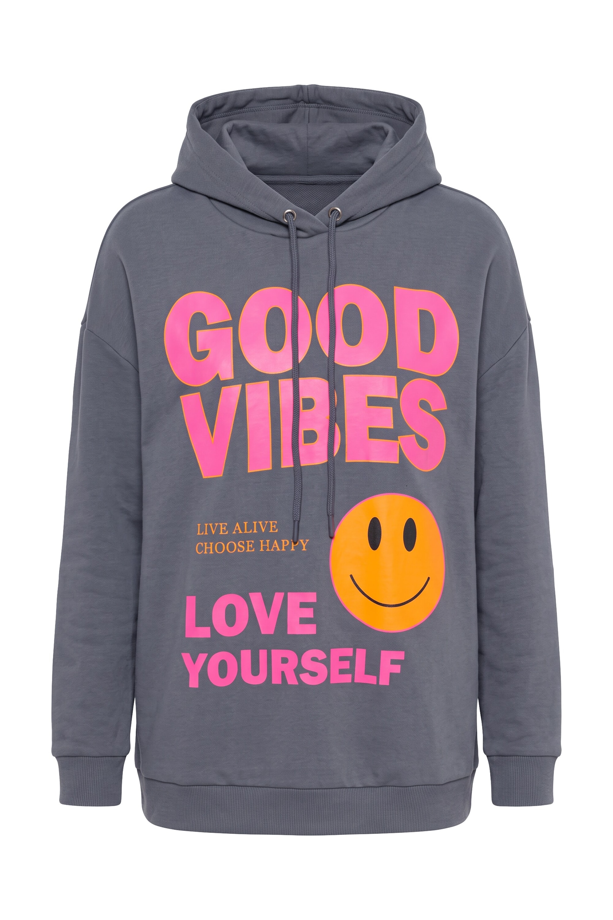 MIAMODA Sweatshirt in Grey: front