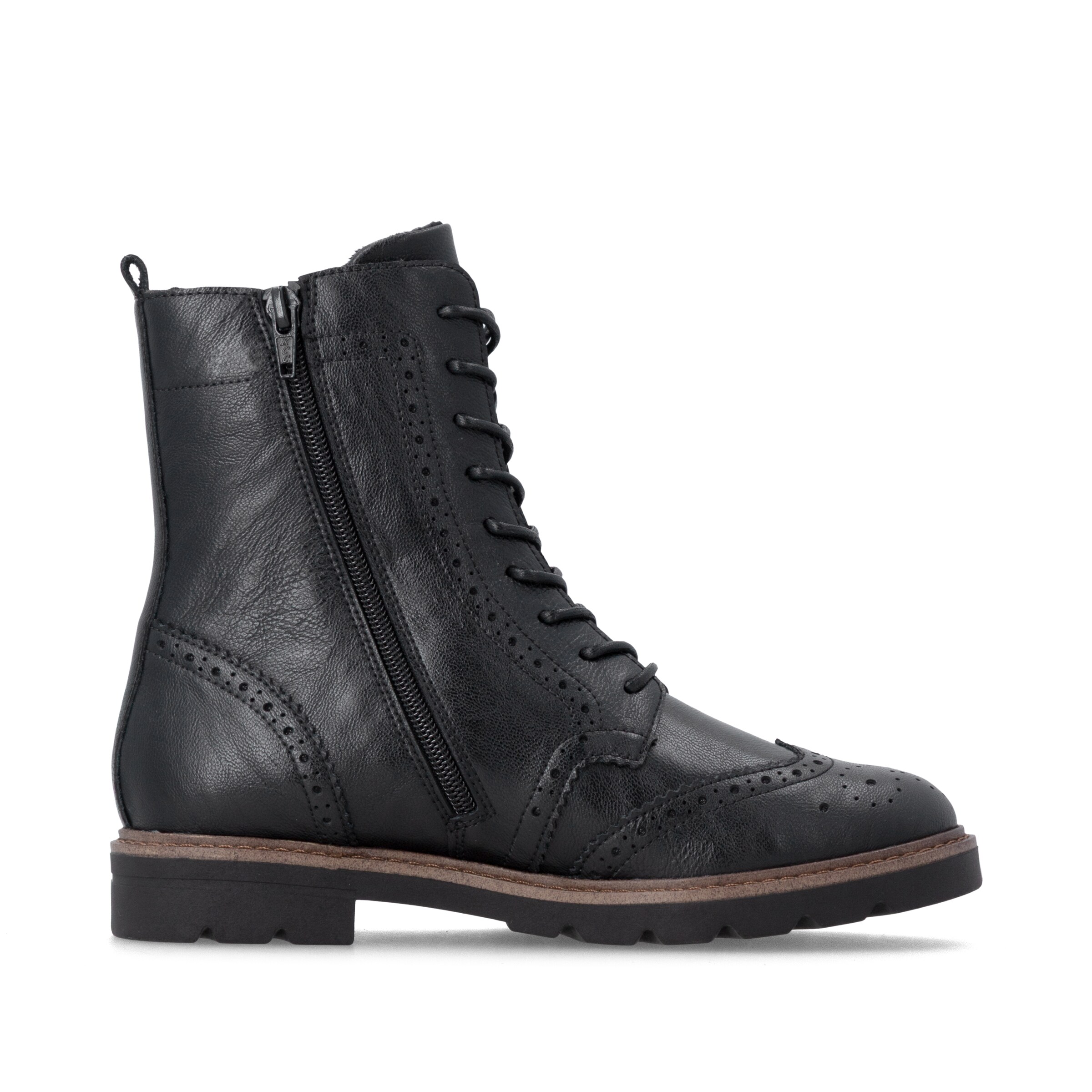Bottines à lacets REMONTE en noir