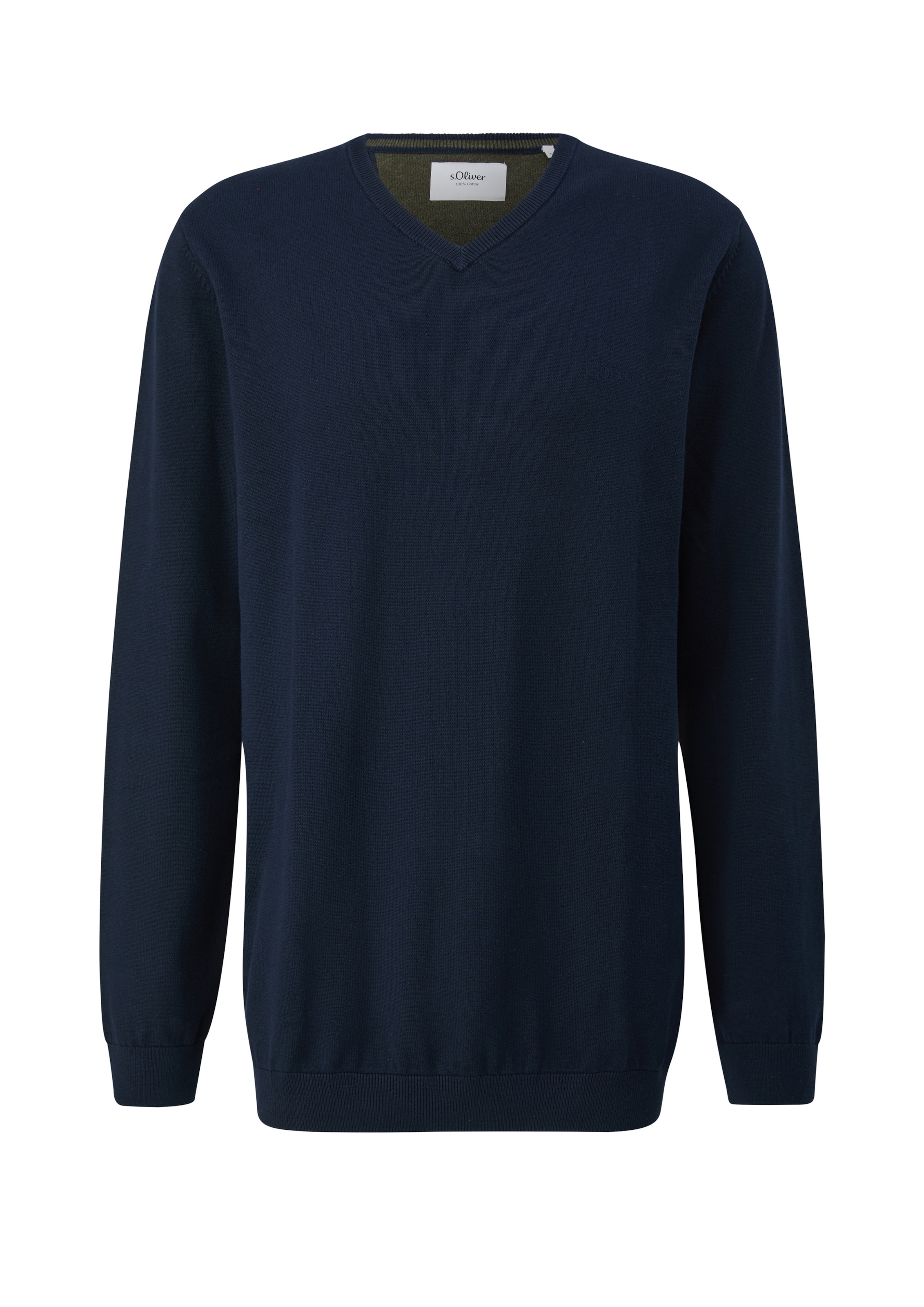 s.Oliver Men Big Sizes Pullover in Blau: Vorderseite