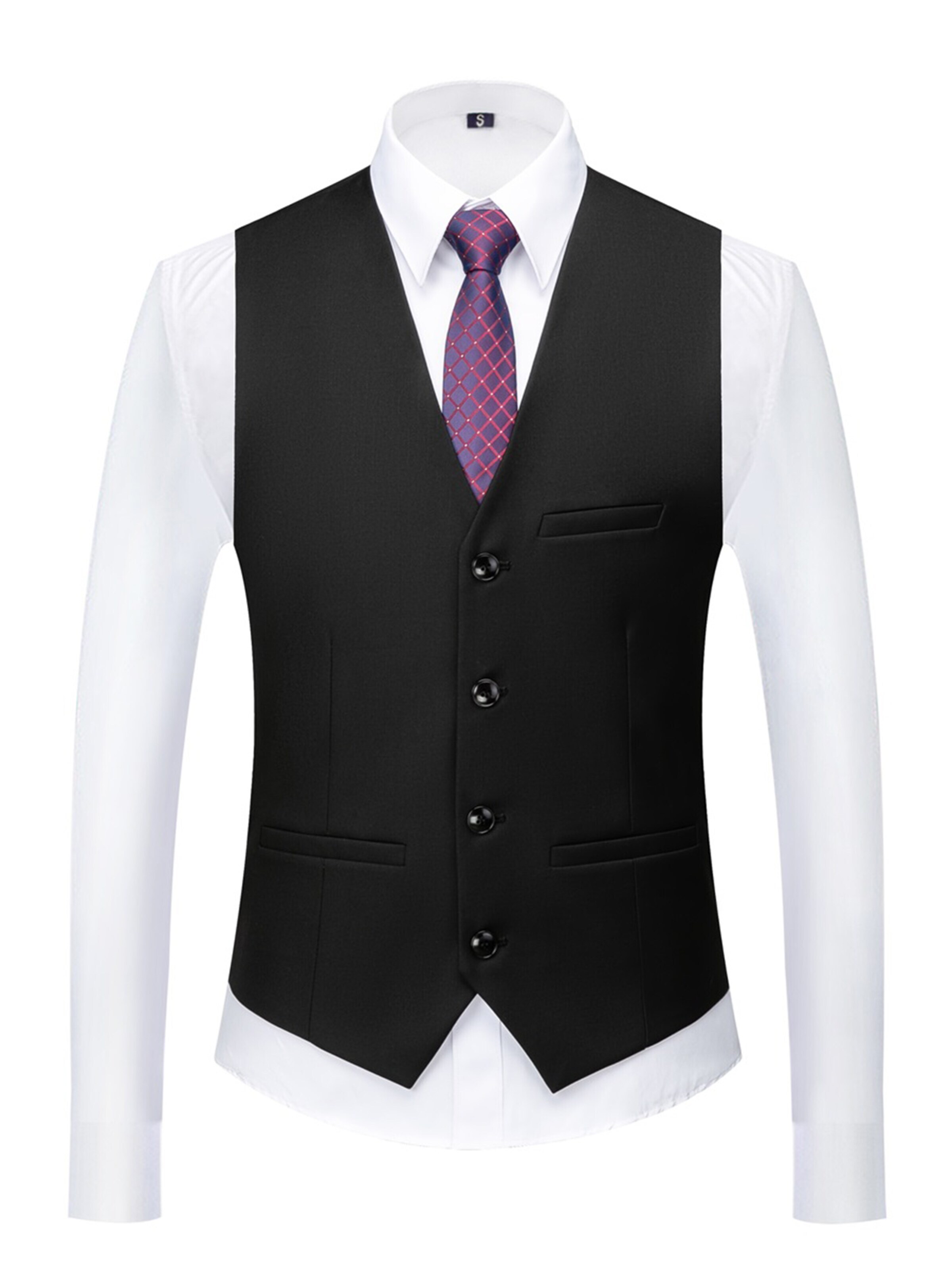 YOUTHUP Slim fit Suit 'Terzett' in Black