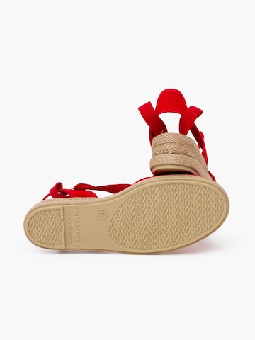Sandales Pisamonas en rouge