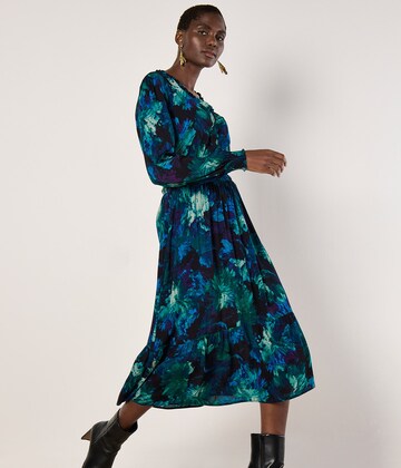Apricot Abstract Floral Midaxi Dress ' ' in Grün