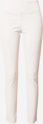 Skinny Pantaloni 'Colette' de la Ibana pe alb: față
