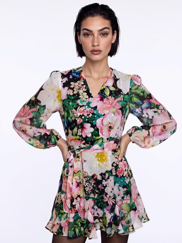 Introvertie VIENNA Dress 'SOHO Mini Balloon Sleeve Lurex Mini Dress' in Mixed colours