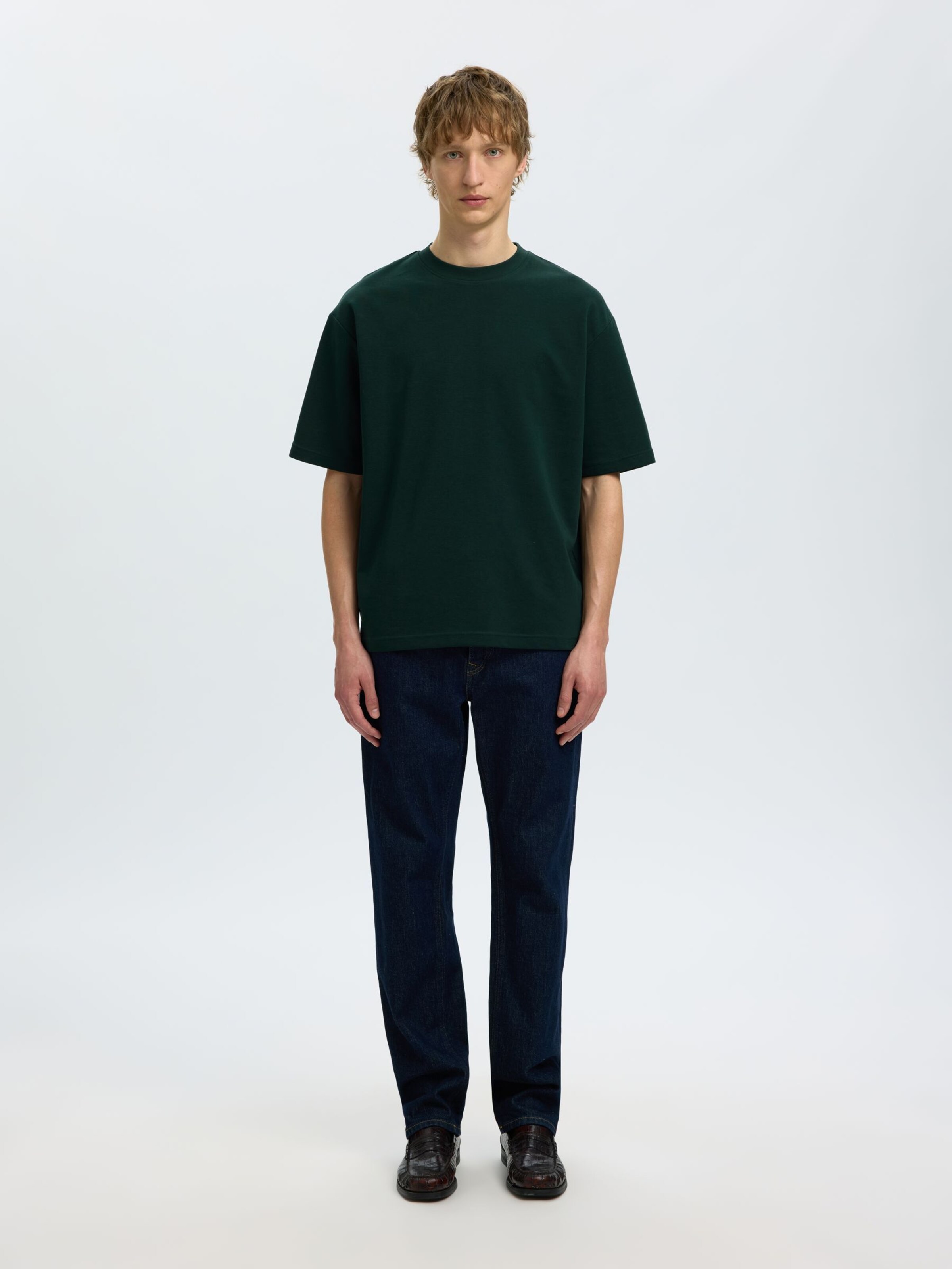 SELECTED T-Shirt in Grün