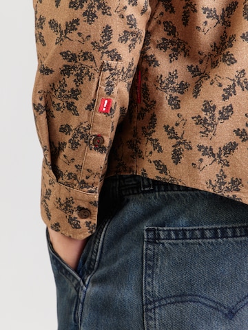 JOOP! Jeans Regular fit Πουκάμισο '196Hansen' σε καφέ