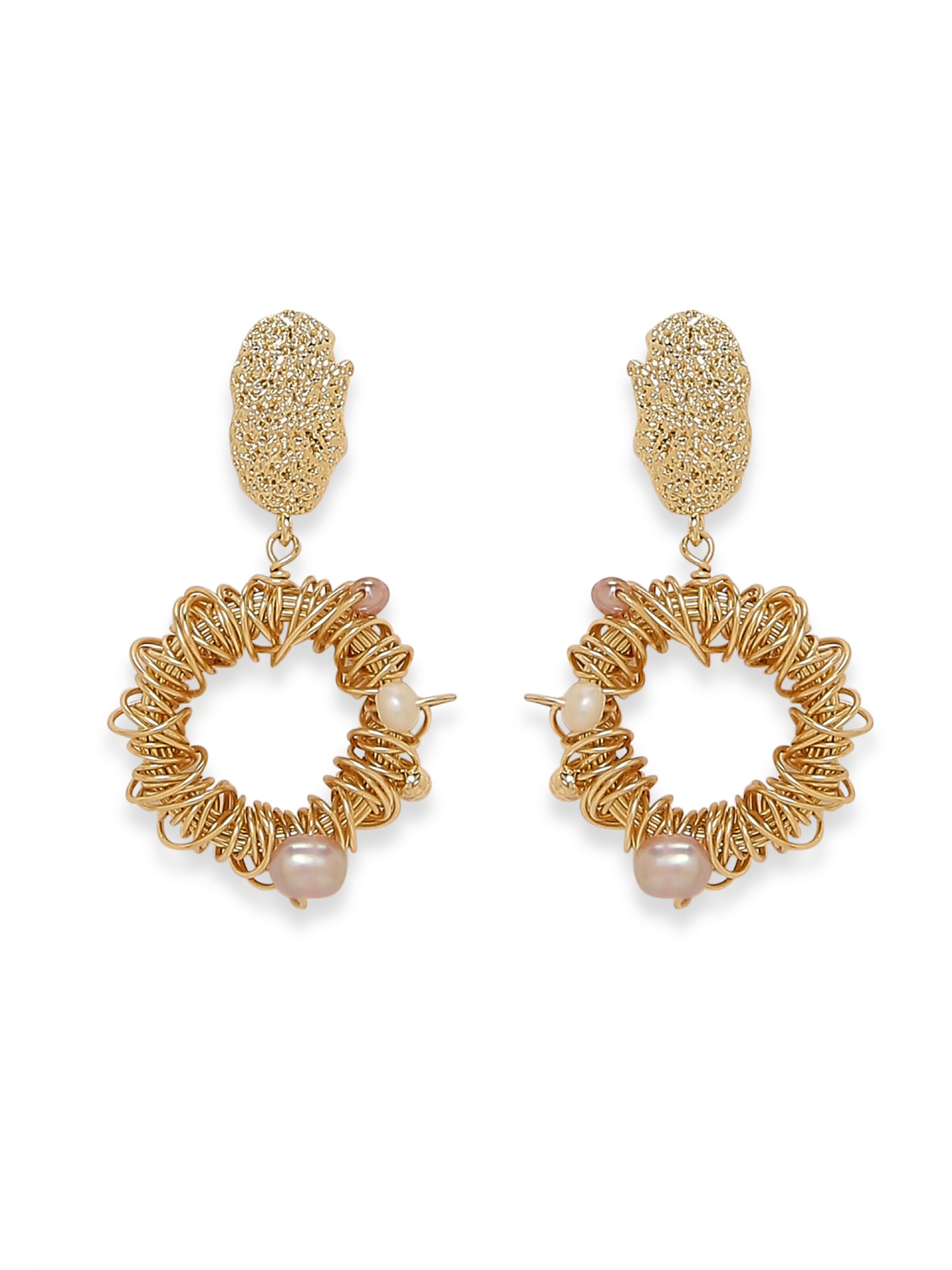 MISH Earrings 'Clare' in Gold: front