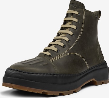 CAMPER Lace-Up Boots 'Brutus Trek' in Green: front