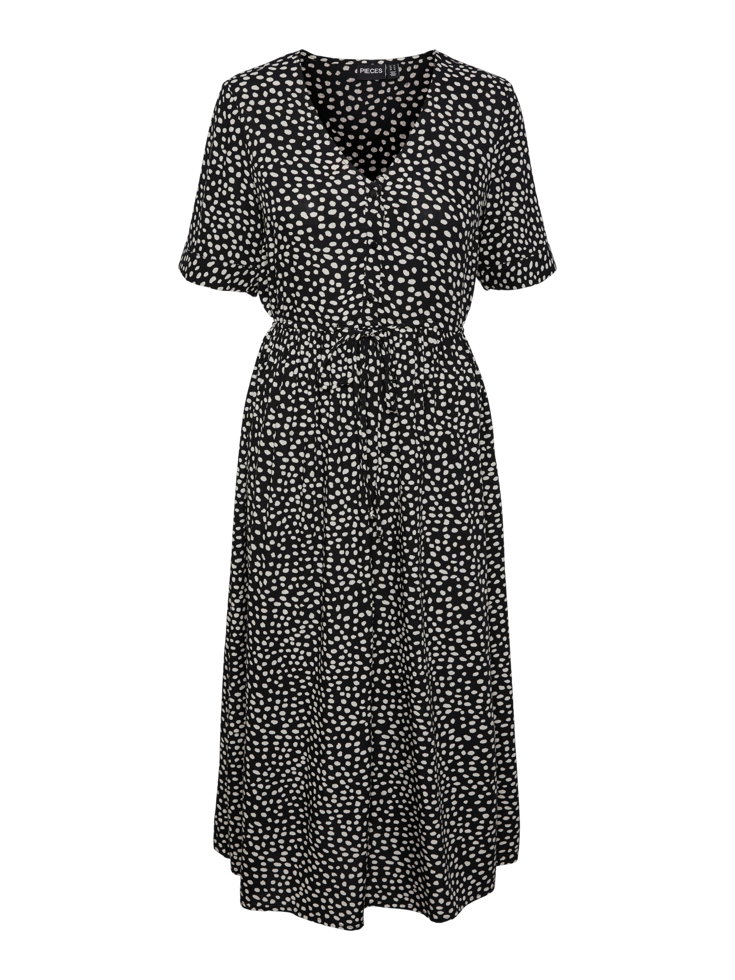 PIECES Рокля 'PCTala' в черно: отпред