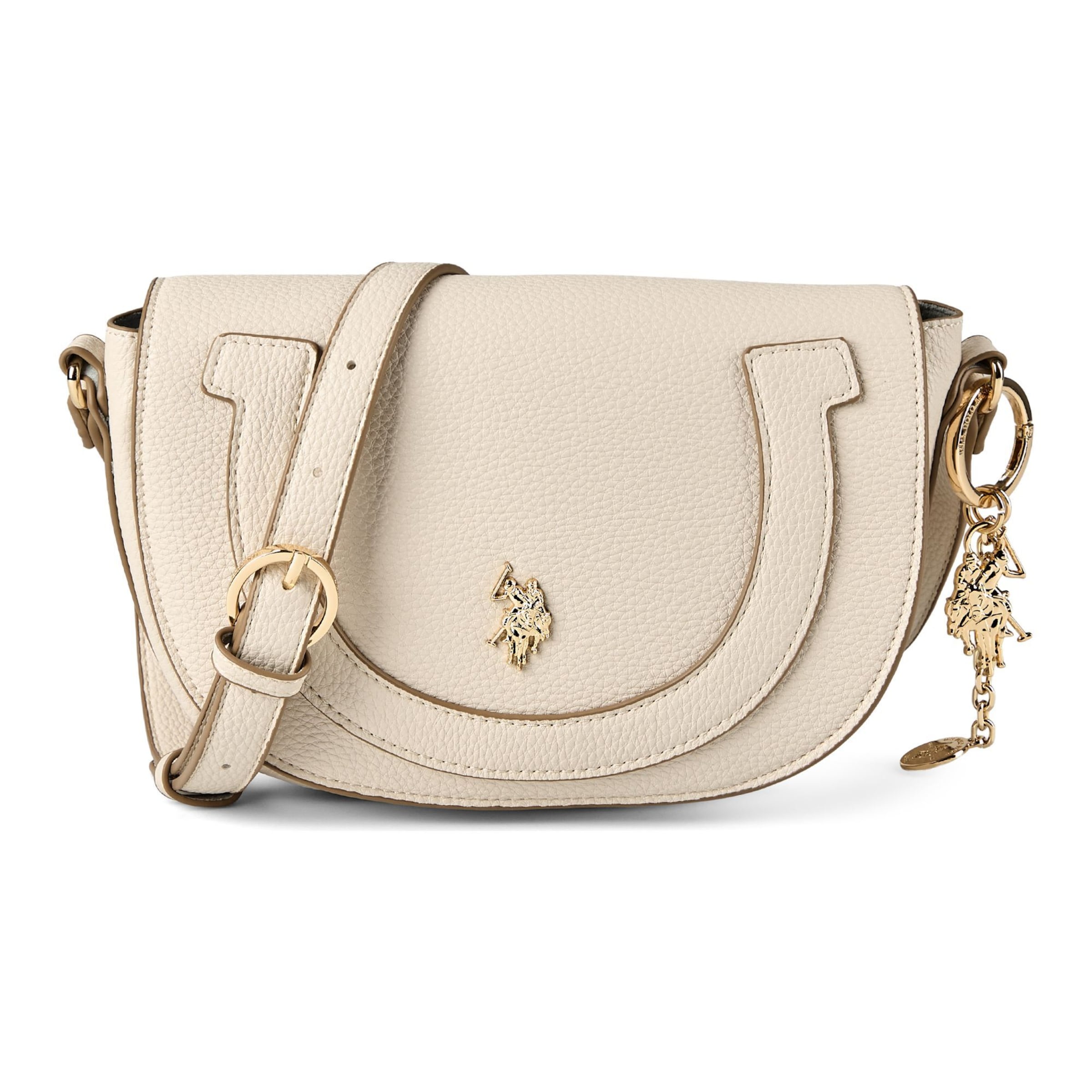Borsa a tracolla 'Lawson' di U.S. POLO ASSN. in beige: frontale