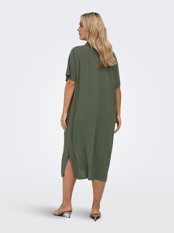 ONLY Carmakoma Shirt dress 'CARYasmin' in Green