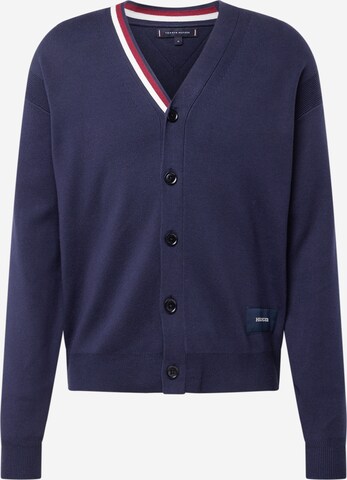 TOMMY HILFIGER Gebreid vest in Blauw: voorkant