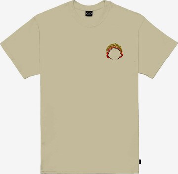 T-Shirt Propaganda en beige : devant