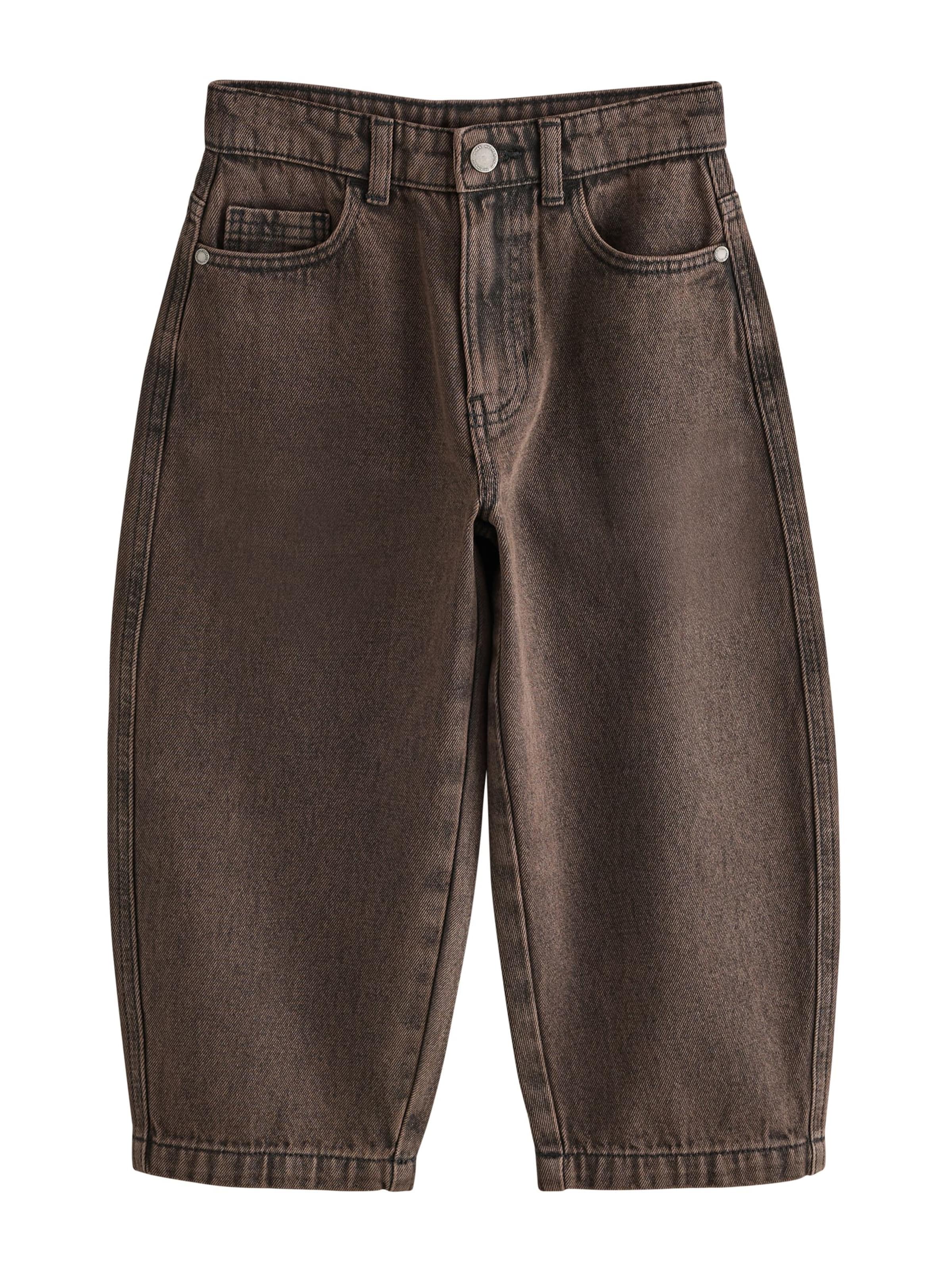 Next Barrel Jeans i brun: framsida