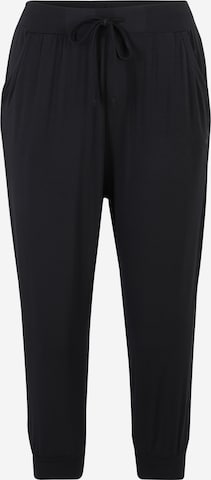 Effilé Pantalon de sport CURARE Yogawear en noir : devant