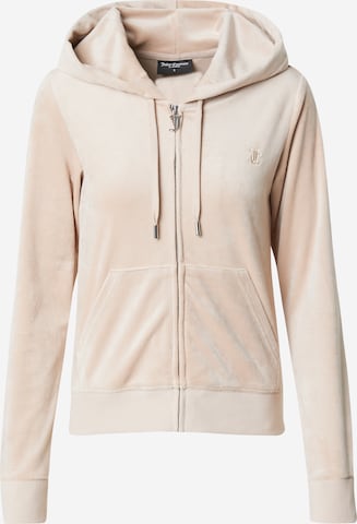 Veste de survêtement 'ROBERTSON' Juicy Couture en beige : devant