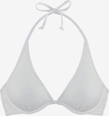 Hauts de bikini LASCANA en blanc : devant