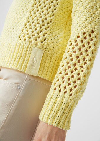 Pull-over comma casual identity en jaune