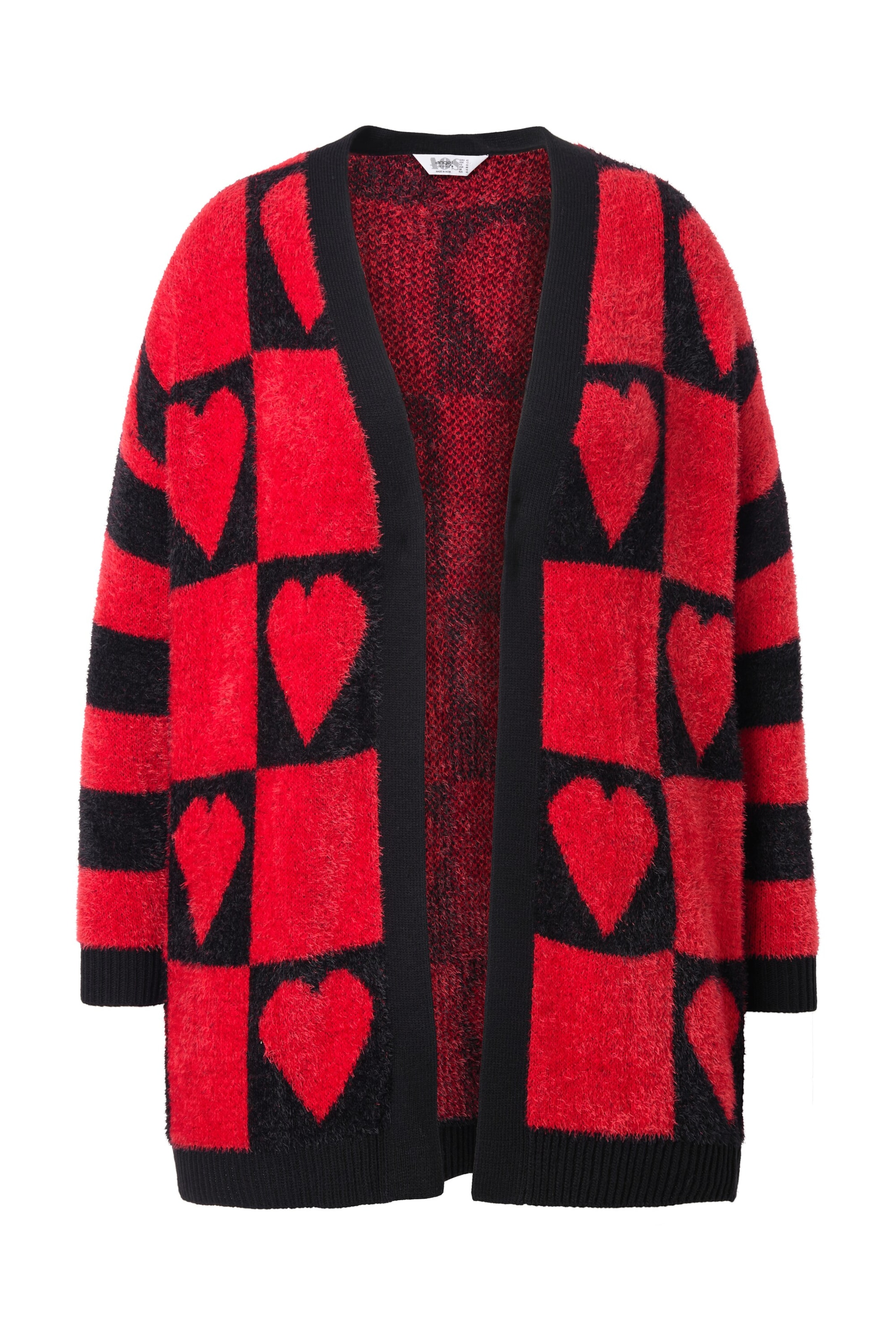 Angel of Style Knit cardigan in Red: front