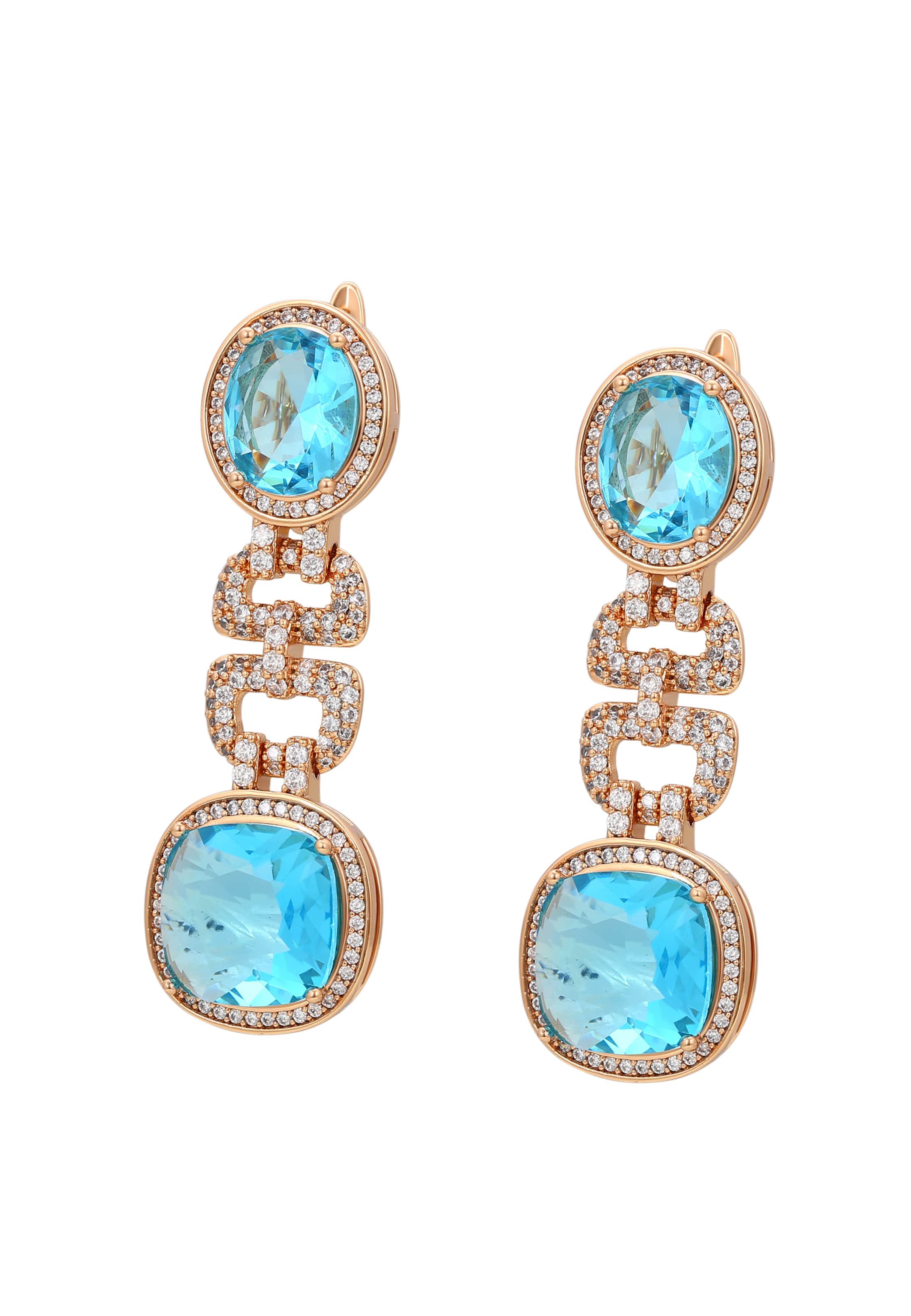 faina Σκουλαρίκια σε μπλε: μπροστά