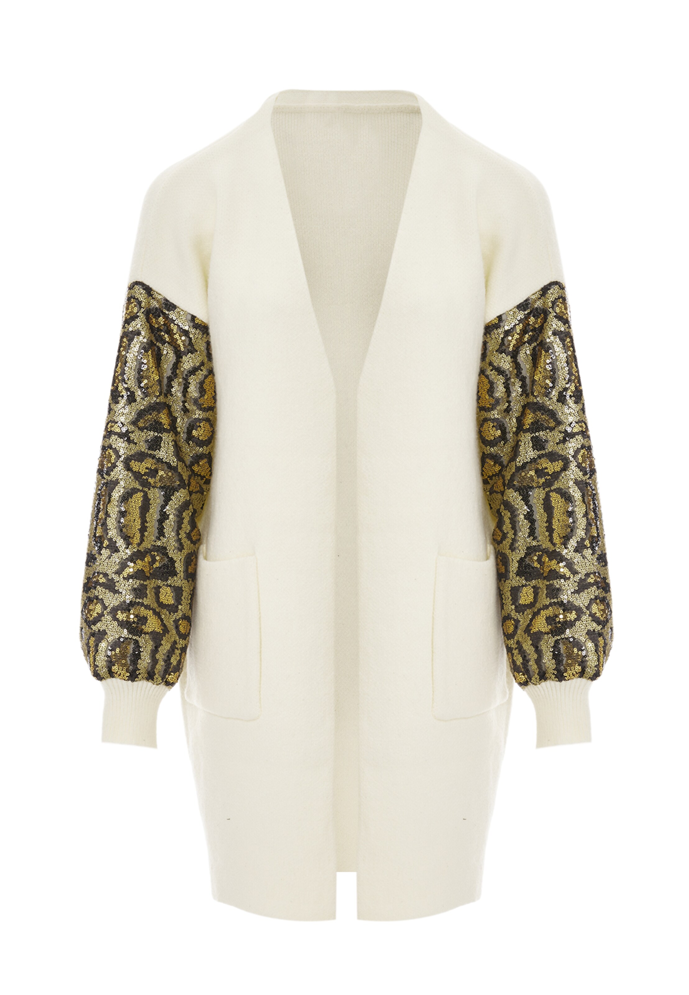 IMANE - Casaco de malha em branco: frente