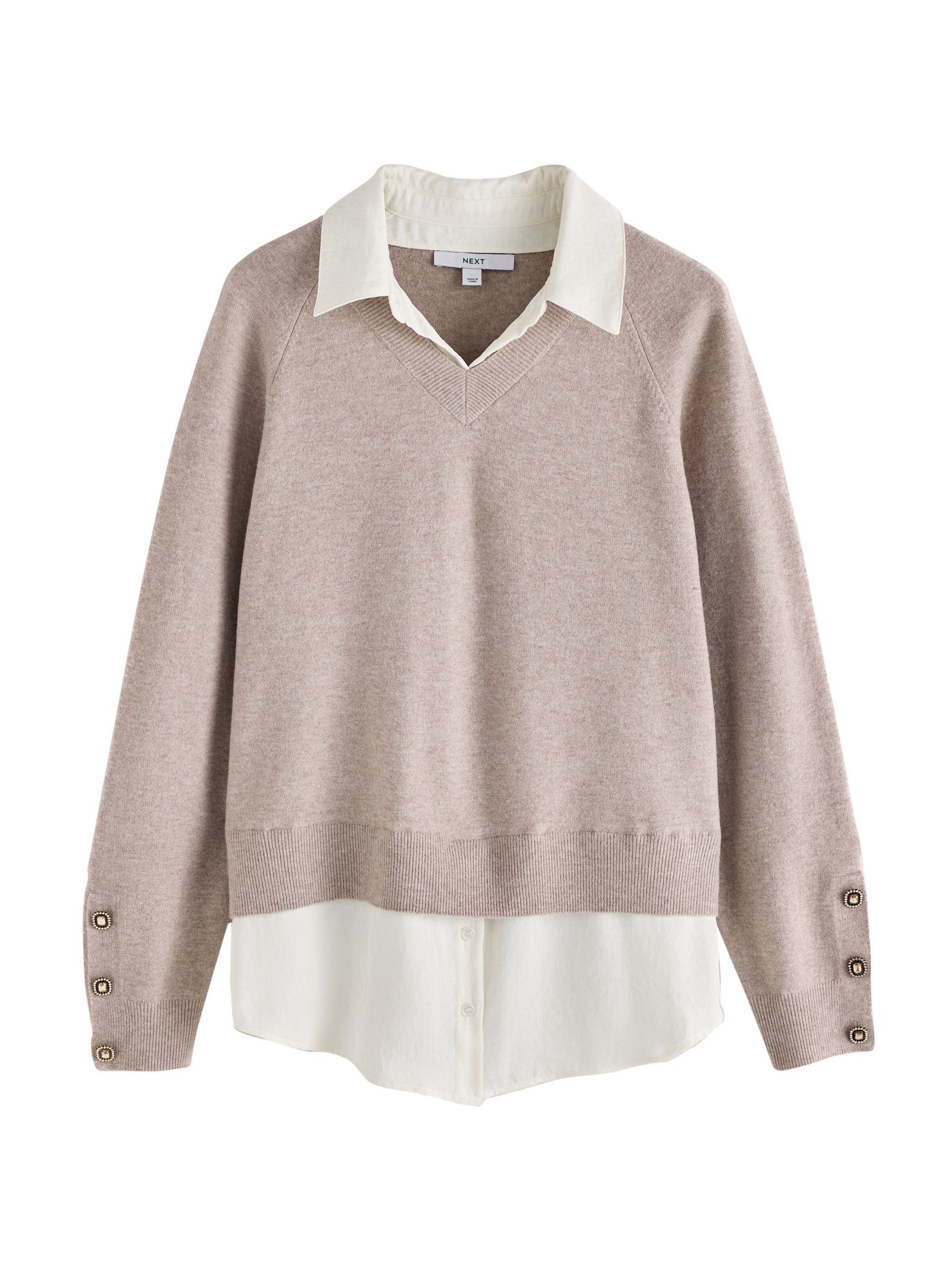 Pullover in XS Next di colore stucco / beige chiaro, Visualizzazione prodotti