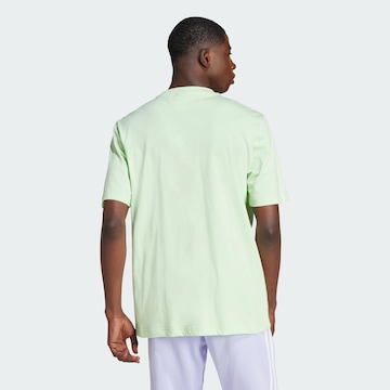 žalia ADIDAS ORIGINALS Marškinėliai 'Adicolor Trefoil'