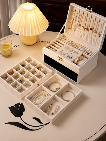 MEVYRA Jewelry Storage 'Schmuckkästchen 3-Etagen' in White