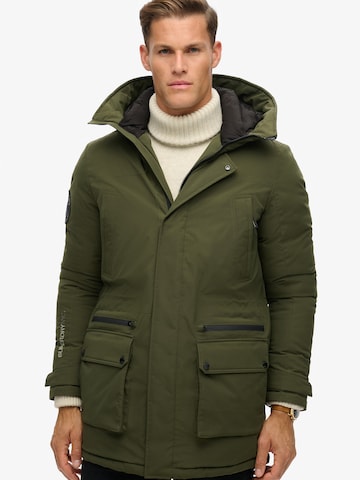 Superdry Zimná parka - Zelená: predná strana