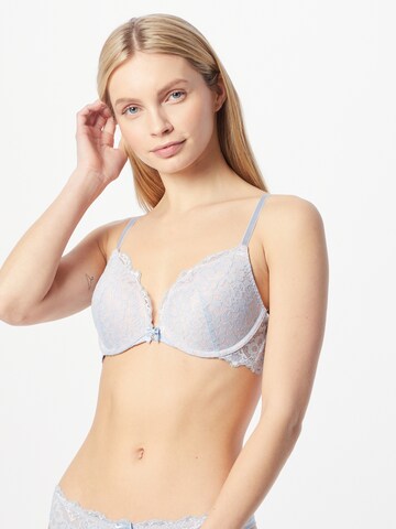 Hunkemöller T-shirt Bra 'Marine' in Blue: front