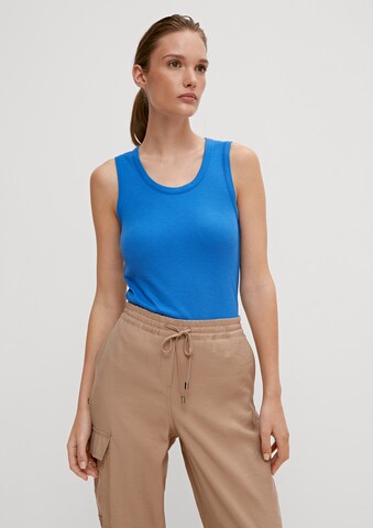 comma casual identity Top in Blauw: voorkant