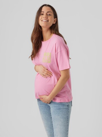 T-shirt 'Ferida' MAMALICIOUS en rose : devant