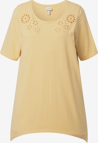 Ulla Popken Shirt in Geel: voorkant
