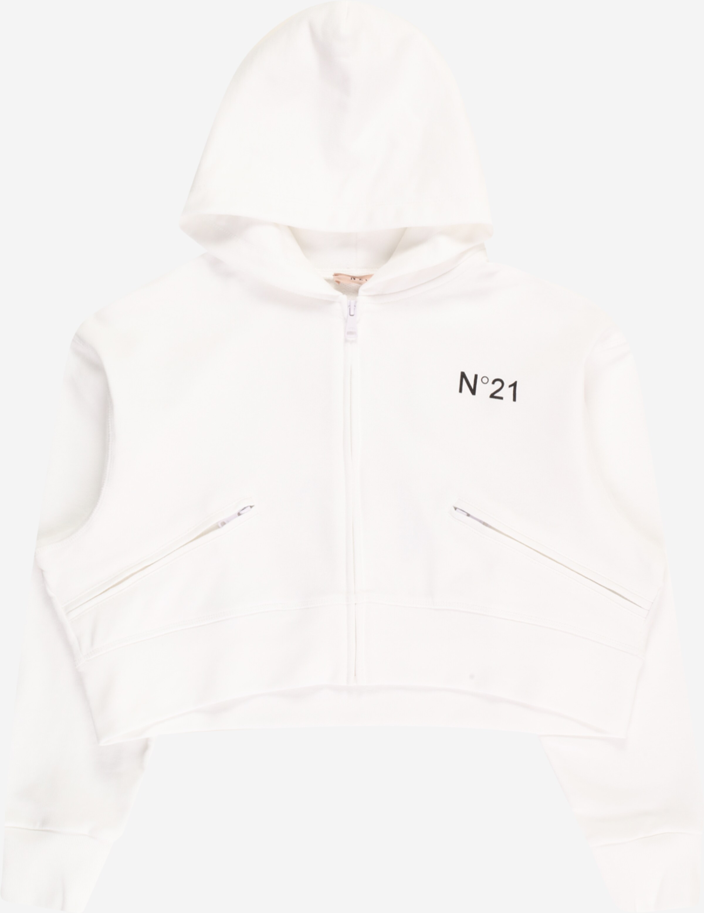 N°21 Zip-Up Hoodie in White | ABOUT YOU