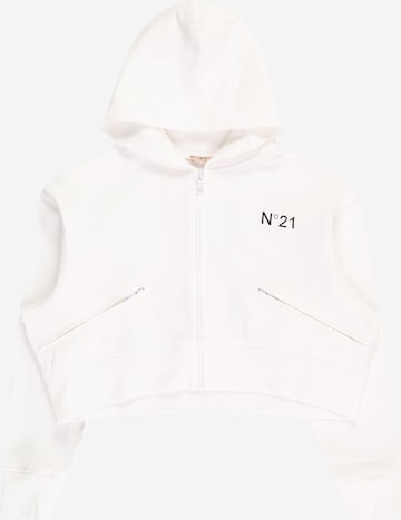N°21 Sweat jacket in White: front