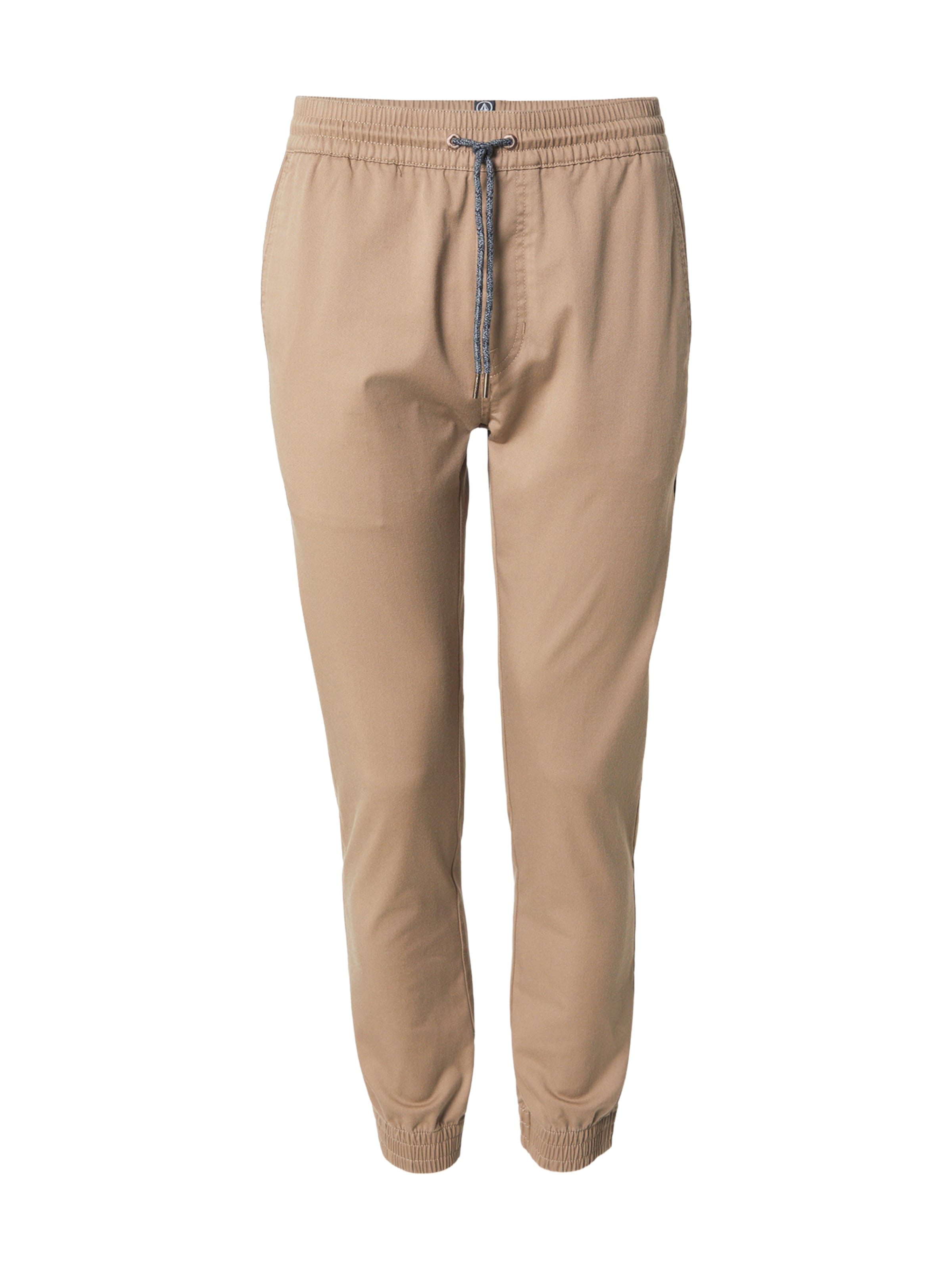 Volcom Конический (Tapered) Штаны 'FRICKIN' в Бежевый: спереди