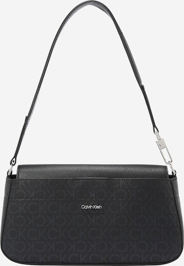 Calvin Klein Наплечная сумка в Антрацитовый / Черный / Серебристый, Обзор товара