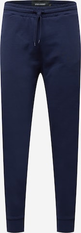 Lyle & ScottTapered Hlače - plava boja: prednji dio
