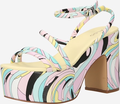 ALDO Sandal 'JHANSI' in Turquoise / Pastel yellow / Pink / Black, Item view